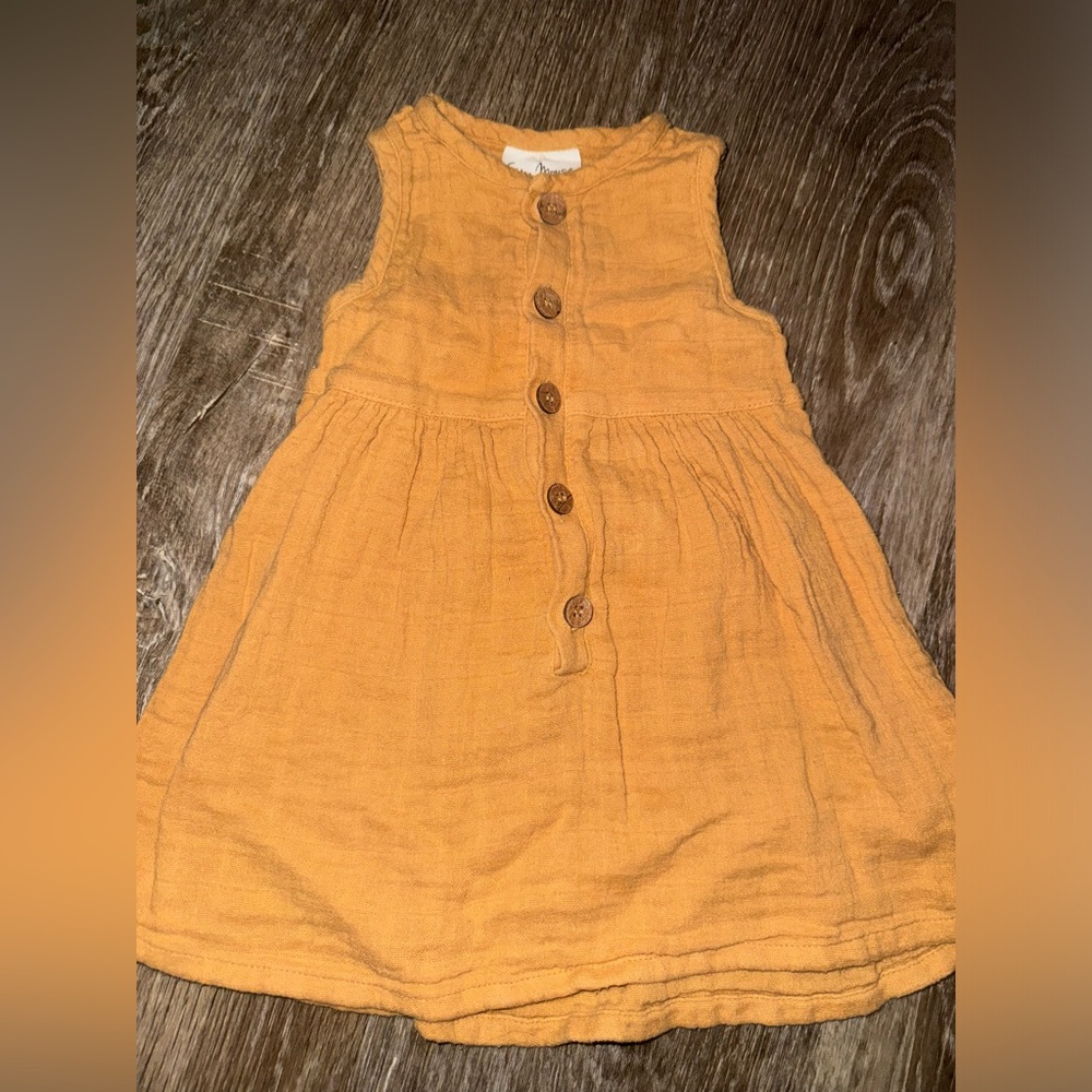 City mouse mustard yellow dress